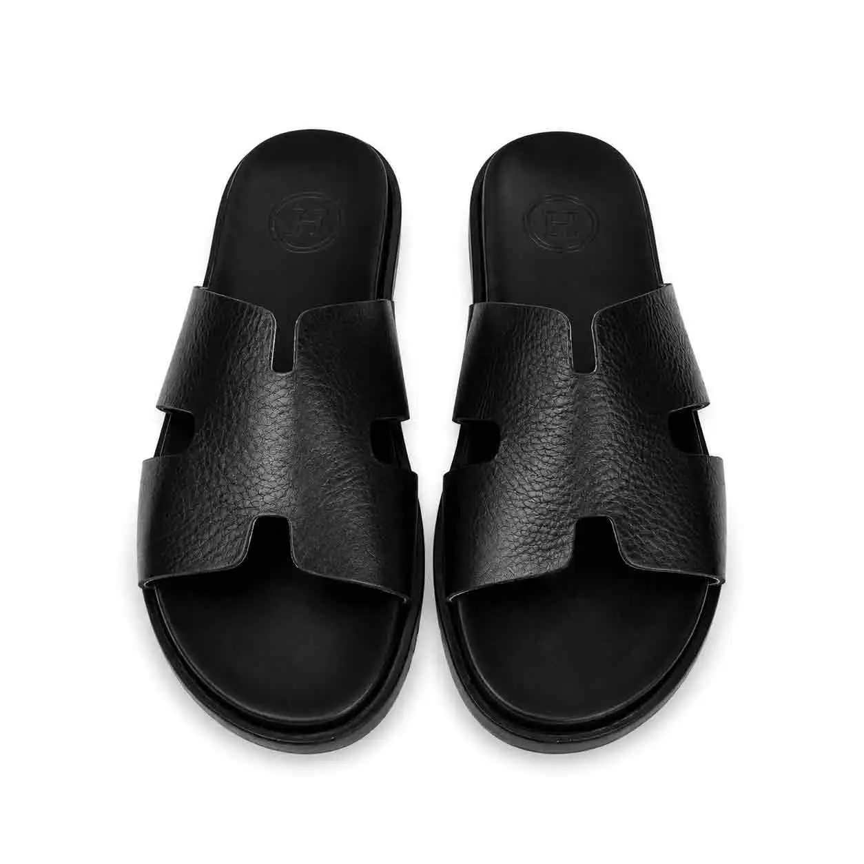 Sandale pour homme  H01-3 noir miniature